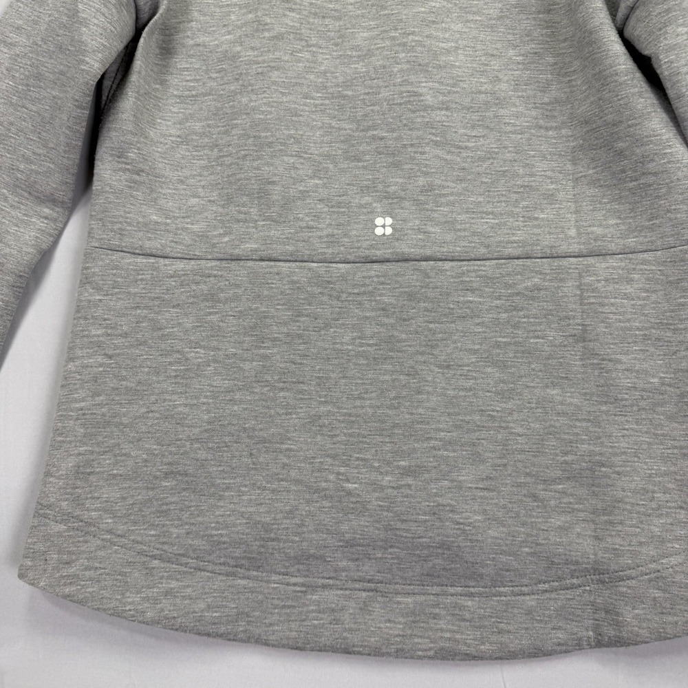 Sweaty Betty Women's S Gray Scuba Full Zip Hooded Jacket Athletic Stretch - Picture 15 of 16